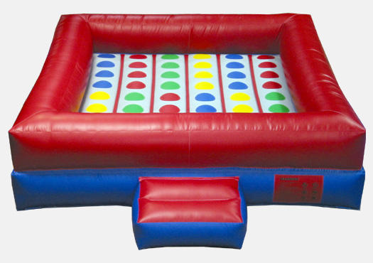 Inflatable Twister Rental Chicago. Interactive Inflatable game rental. Chicago Moonwalks Party rentals.